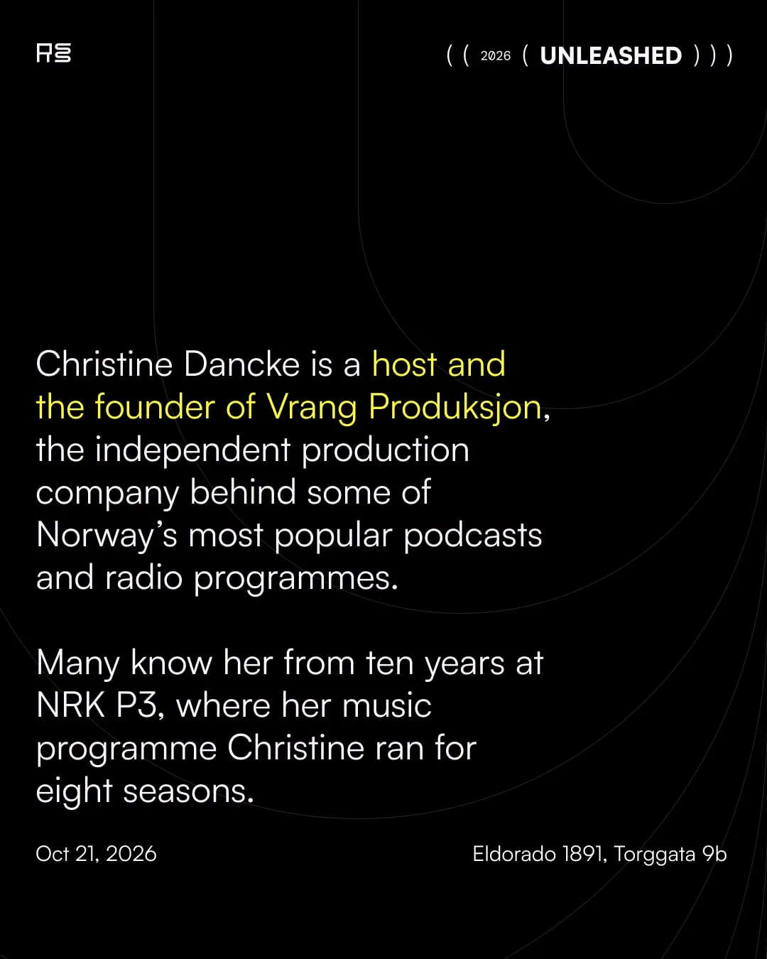 Speaker rollout: Christine Dancke, slide 2 of 5
