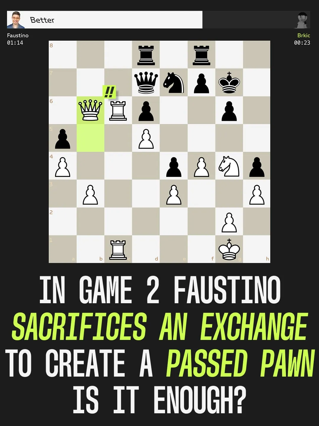 Huge upset: 12-year-old Faustino Oro beats a GM, slide 10 of 17