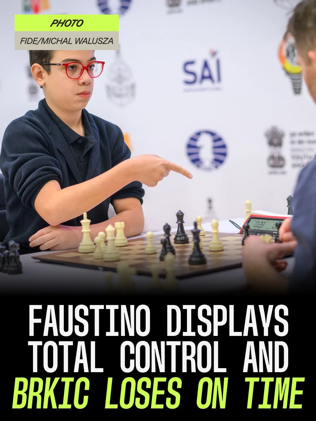 Huge upset: 12-year-old Faustino Oro beats a GM, slide 12 of 17