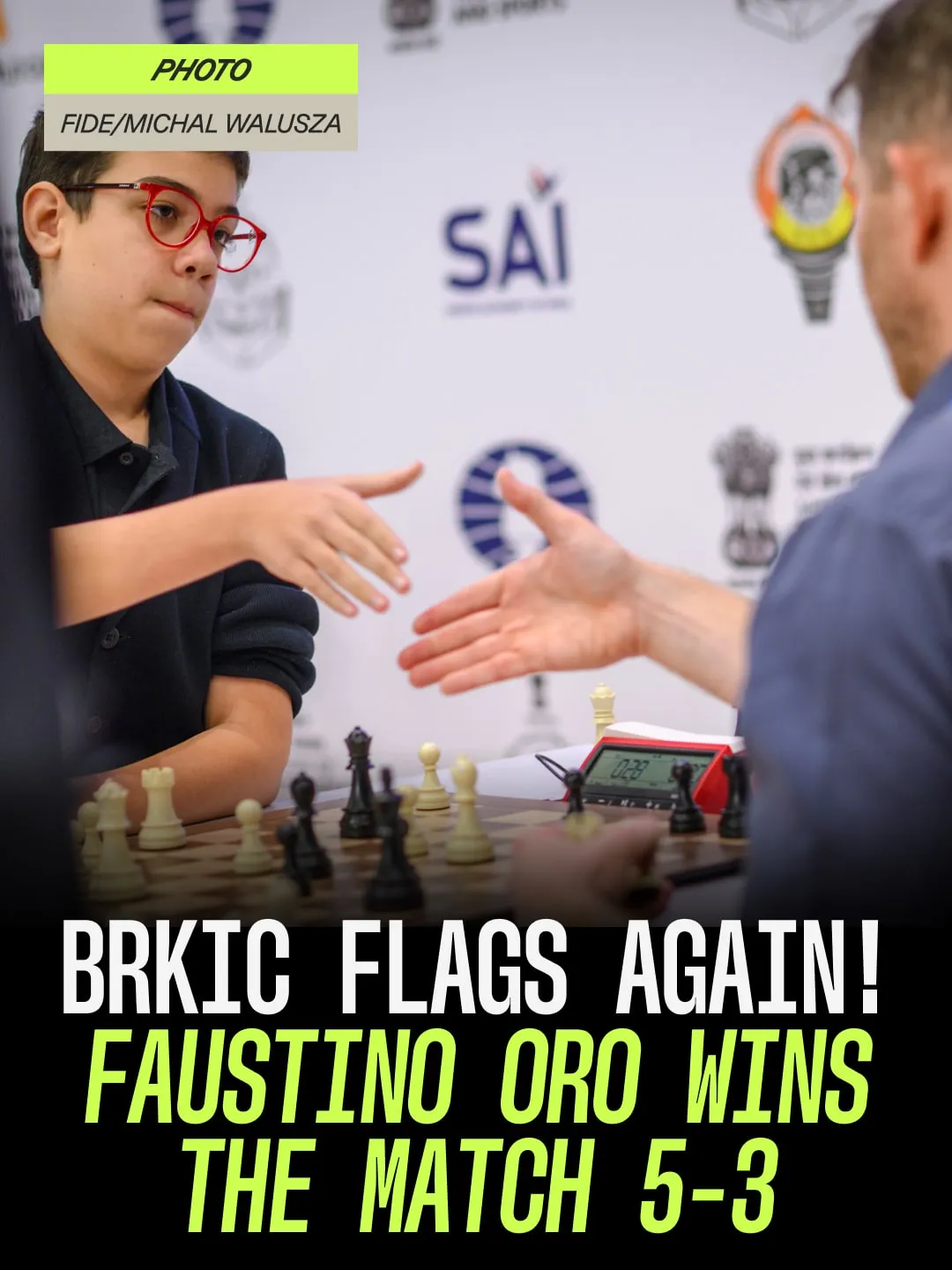 Huge upset: 12-year-old Faustino Oro beats a GM, slide 14 of 17