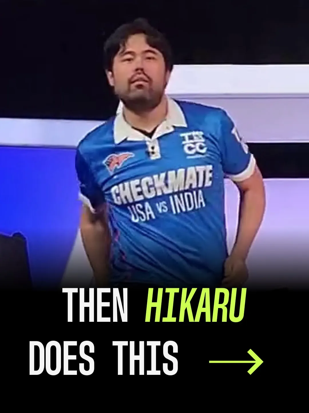 Anish sides with Hikaru's viral king throw, slide 15 of 20
