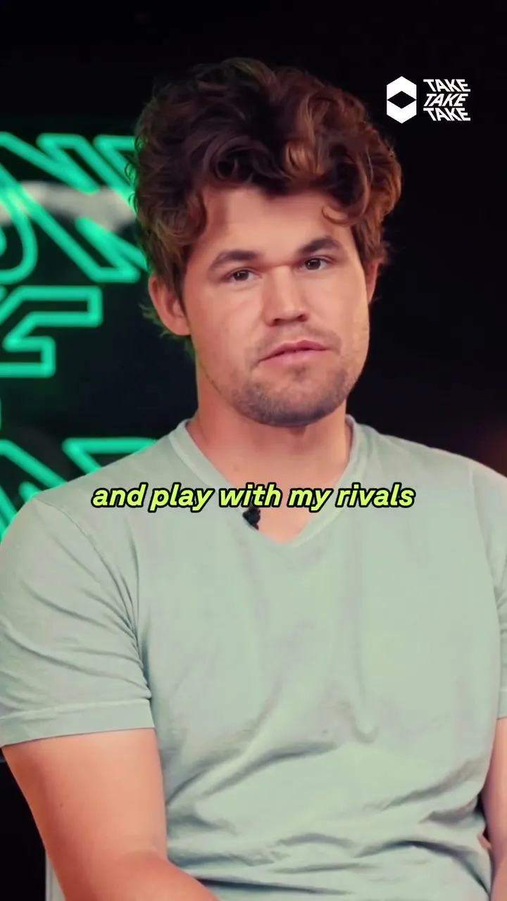 Magnus Carlsen talking about Titled Tuesday, vertical video