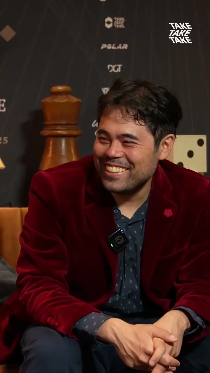 Fabiano Caruana and Hikaru Nakamura interview short, vertical video